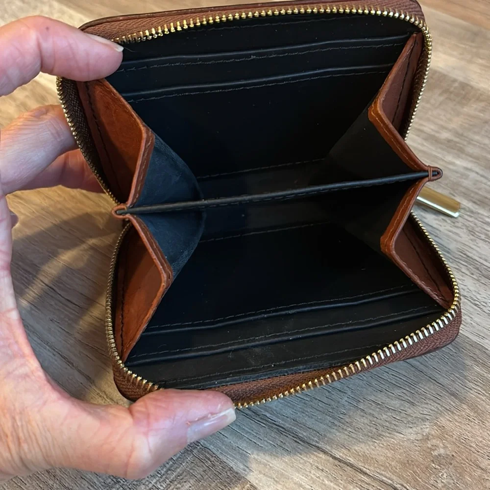Sezane Auguste Wallet in Natural Heritage Leather - Picture 6 of 6